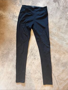 Varley Black High-Rise Mesh-Inset Leggings